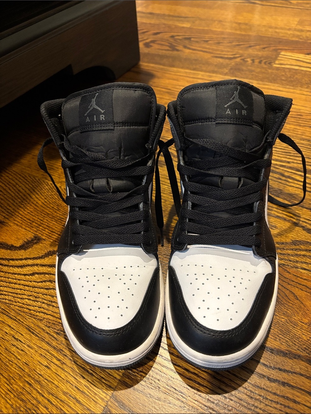 Jordan High-Top Sneakers in Black and White